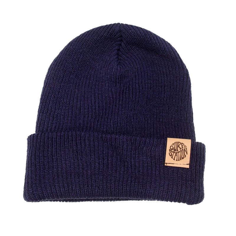 Surf Station Hippie 84 Men’s Super Slouch Beanie – Navy