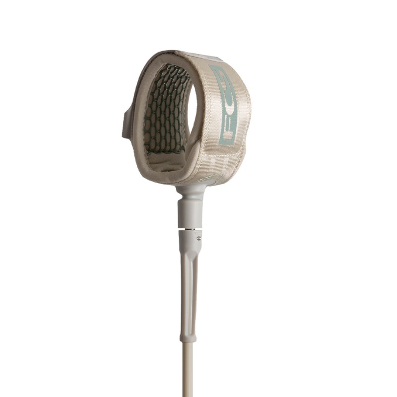 FCS All Round Essential Leash-Warm Grey/Iceberg Green-7′ x 7mm