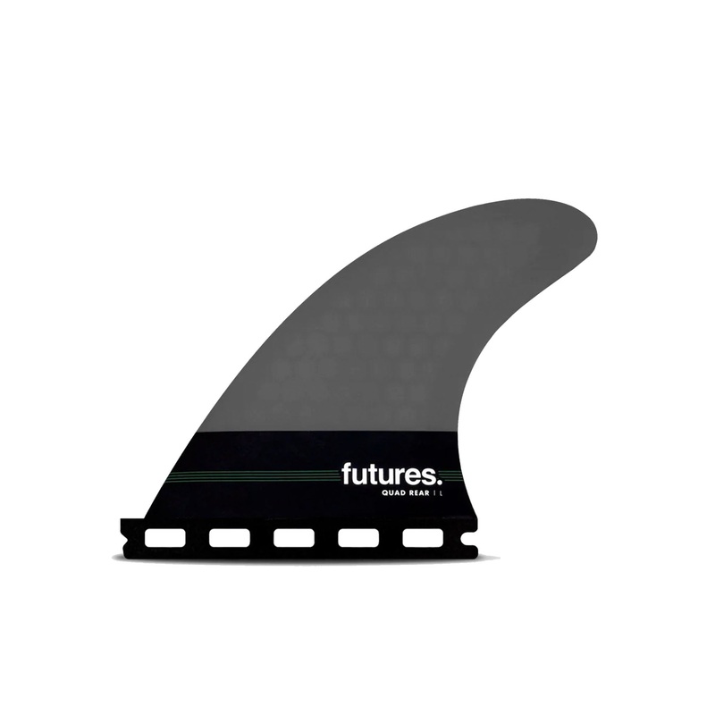 Futures Neutral HC Quad Rear Twin Surfboard Fins – Large/Grey