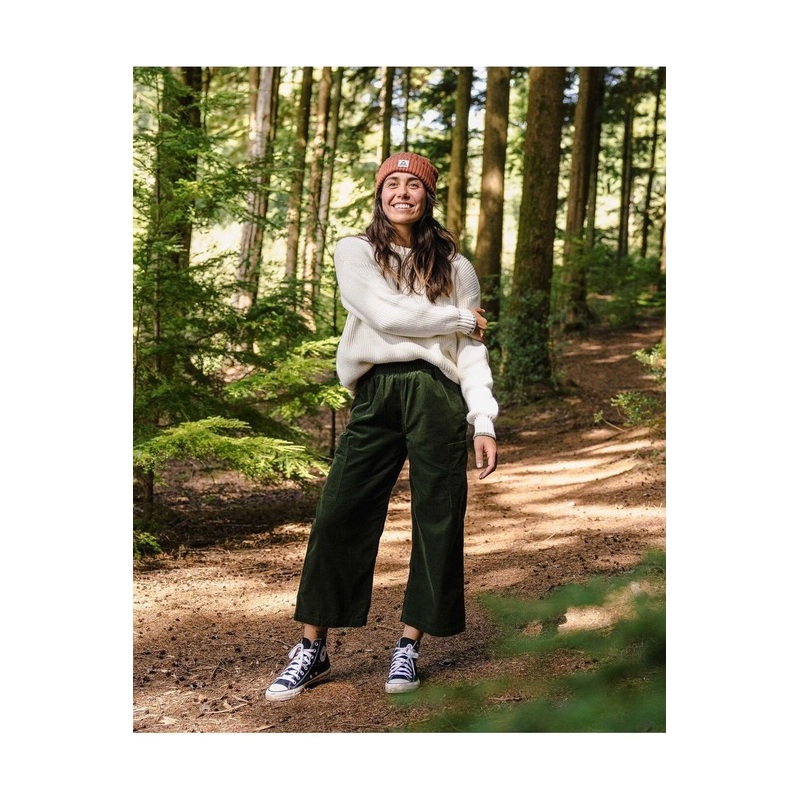Passenger Someday 2.0 Organic Corduroy Crop Trouser Fir Tree