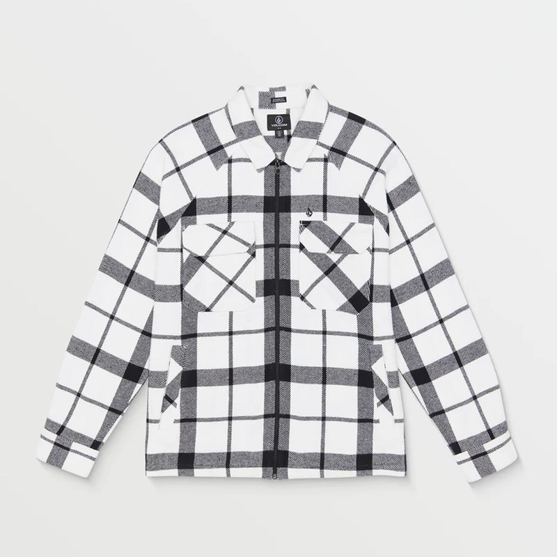 Volcom Bartostone Men’s L/S Flannel – White