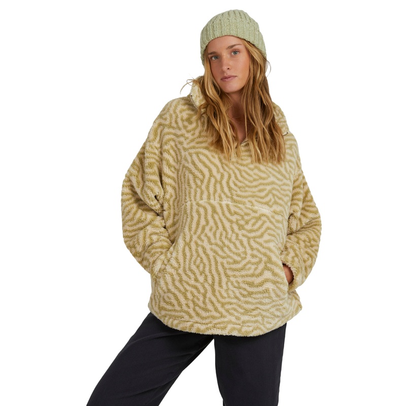 Billabong Womens Kitchy Choo Half Zip Crew