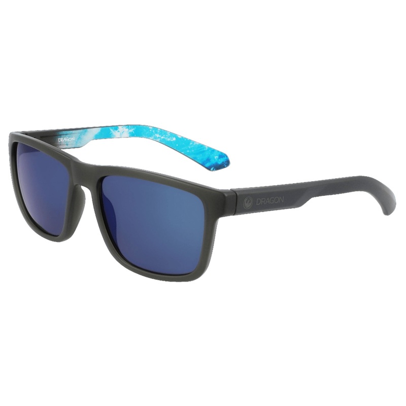 Dragon Reed LL Men’s Sunglasses – Grey/LL Gun Blue Ion