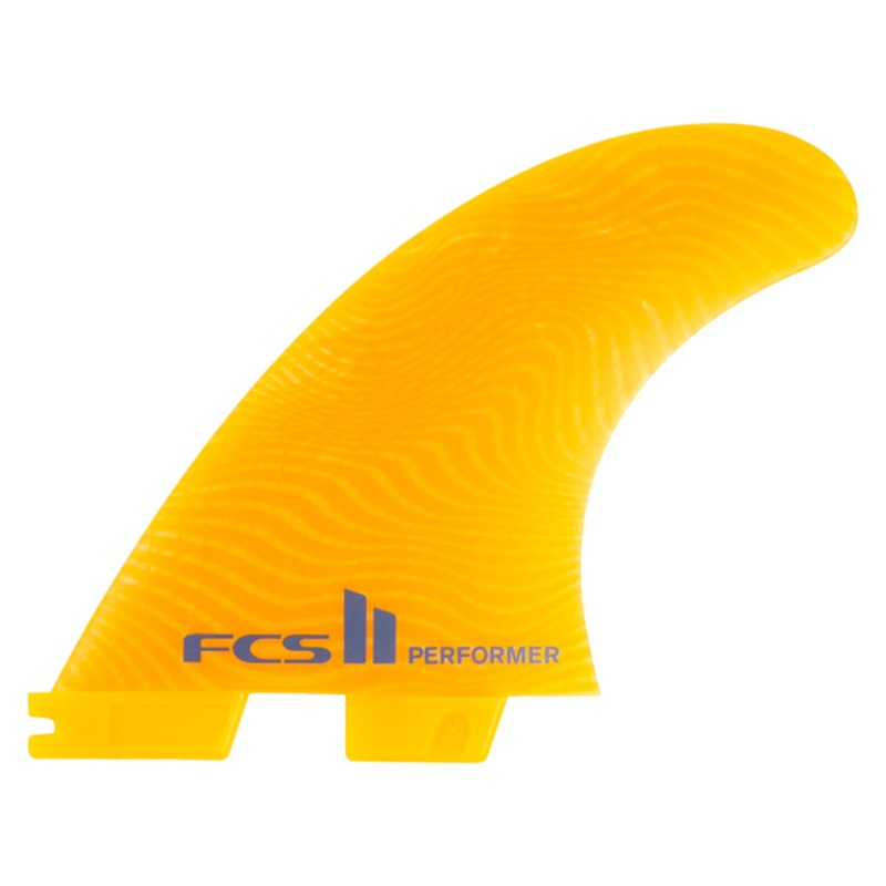 FCS II Performer Neo Glass Tri Surfboard Fins – Large/Mango