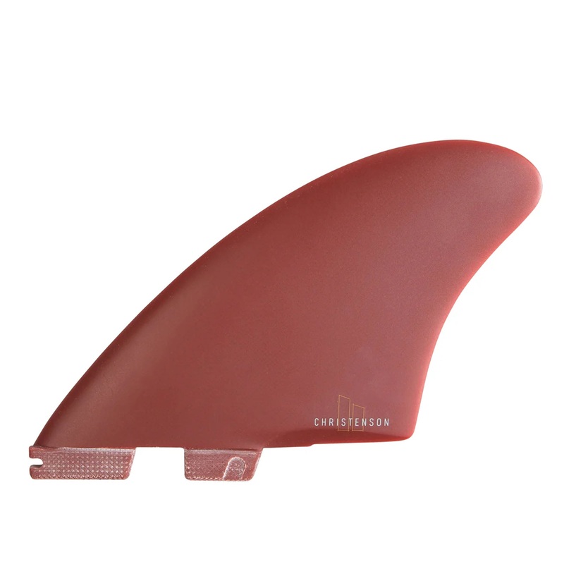 FCS II Christenson Performance Glass Keel Twin Surfboard Fins – Medium/Red