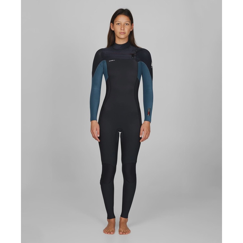 Women’s HyperFire 3/2mm Steamer Chest Zip Wetsuit – Cadet/Black