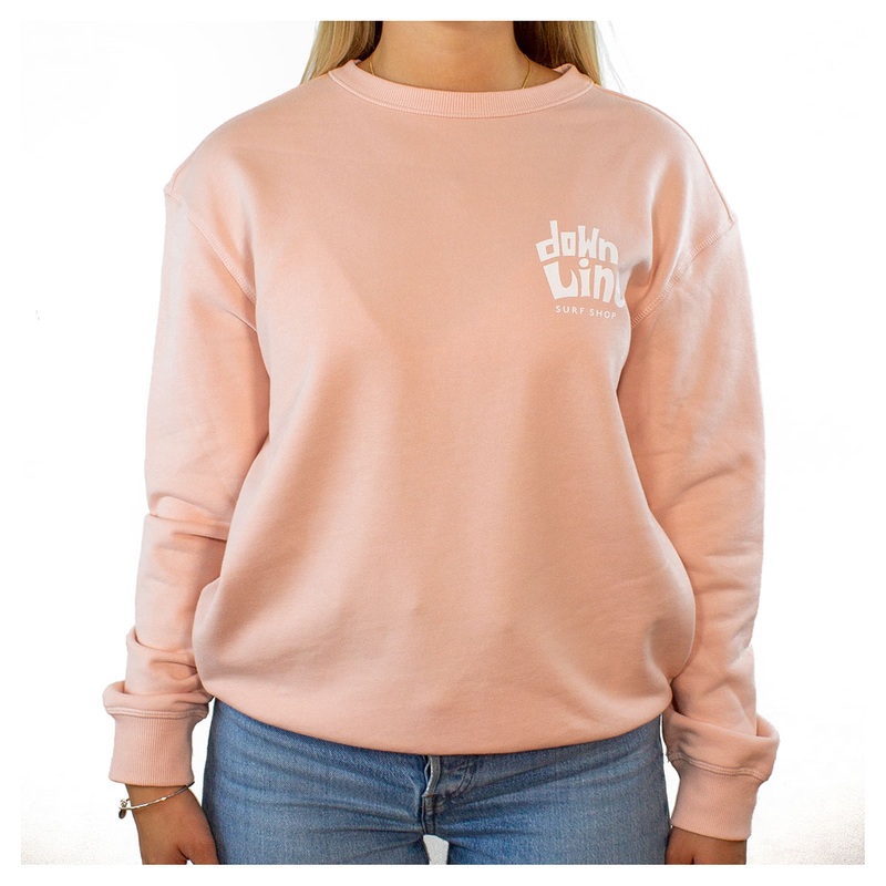 DTL Surf Co. Women’s Crew Sweatshirt – Pale Pink