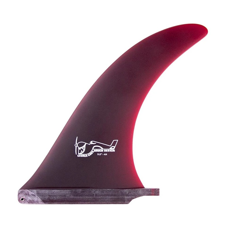 True Ames Greenough 4-A Longboard Fin – 8.5″/Red