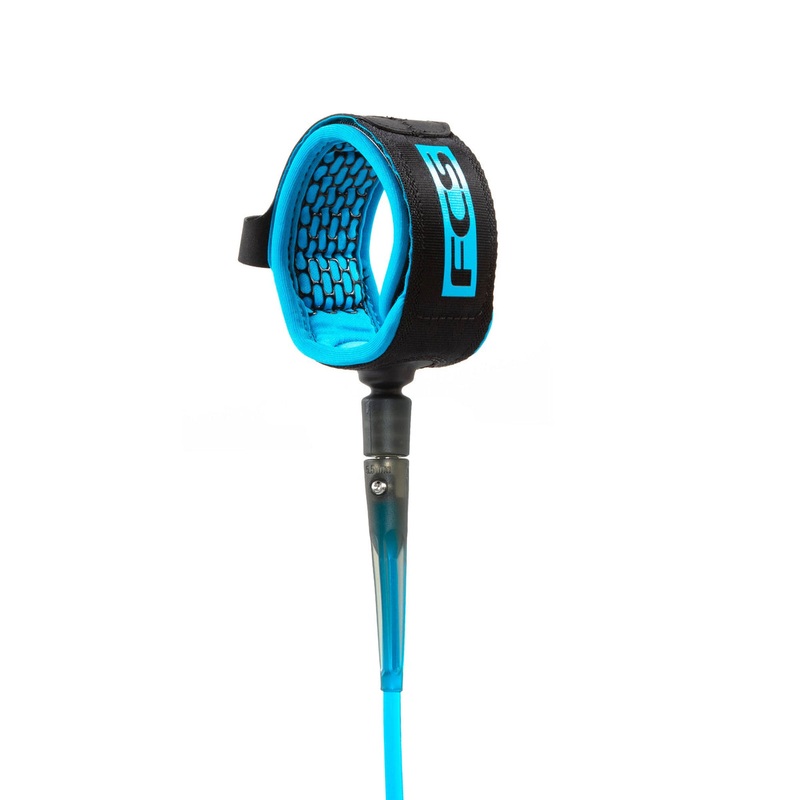 FCS All Round Essential Leash-Blue/Black-9′ x 7mm