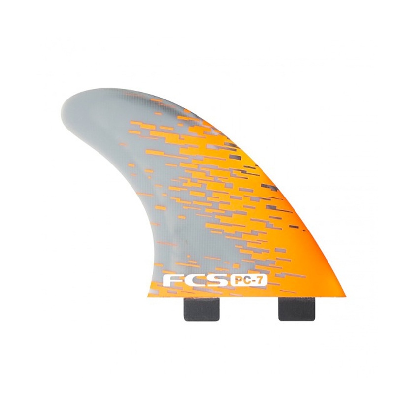 FCS I PC-7 Tri Surfboard Fins – Large/Orange