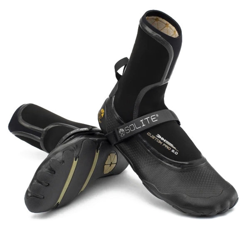 Solite Custom Pro 2.0 – 5mm Wetsuit Boots – Black/Gum