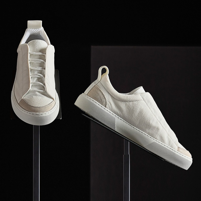 Women’s Solstice Low Top Skate Sneaker – White/Taupe