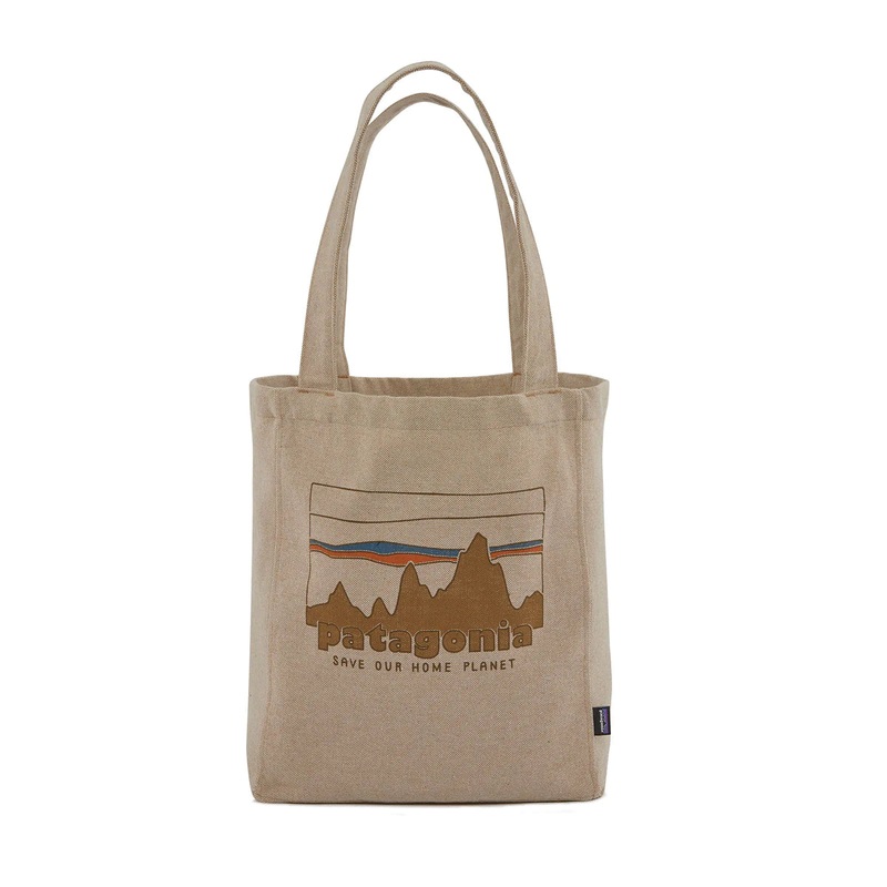 PATAGONIA RECYCLED MARKET TOTE – ’73 SKYLINE: CLASSIC TAN