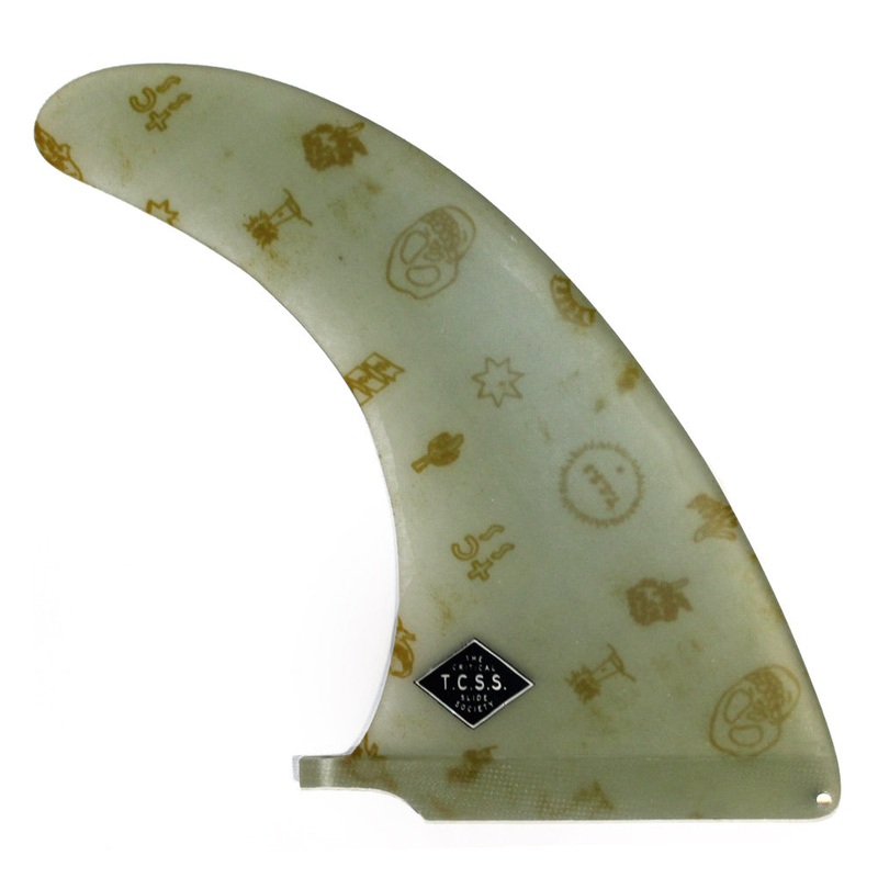 The Critical Slide Society Stockman 10″ Longboard Fin – Smoke