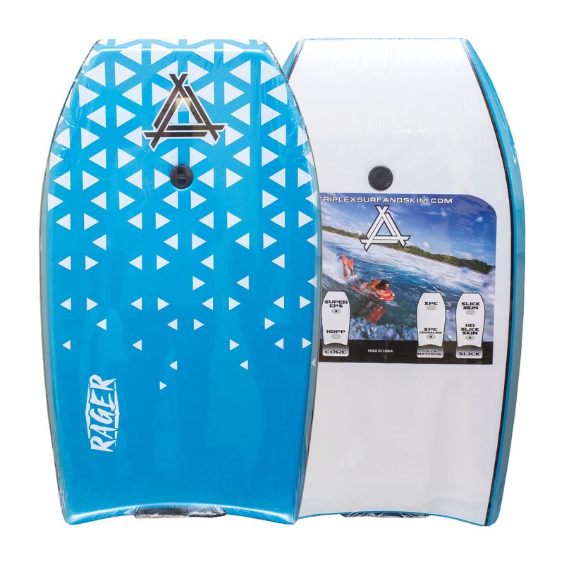 Triple X Rager 44″ Bodyboard w/ Leash – Blue