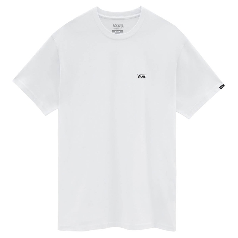 Vans Left Chest Logo Tee – White/Black