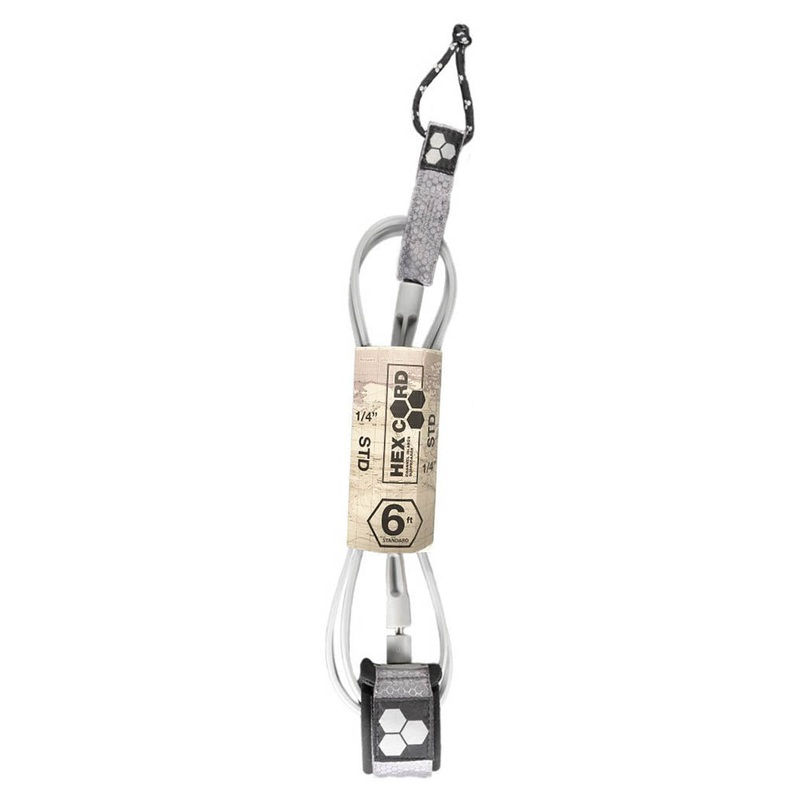 Channel Islands Hex Cord Standard Leash (6ft – Grey)
