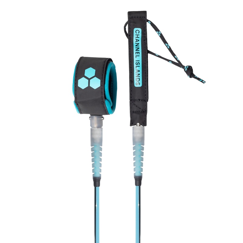 Channel Islands Round Everyday Leash-Cyan Black-6′ x 1/4″