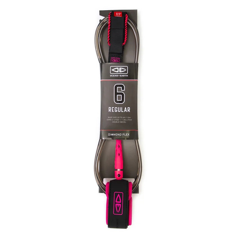 DIAMOND FLEX REGULAR 6FT LEASH – PINK