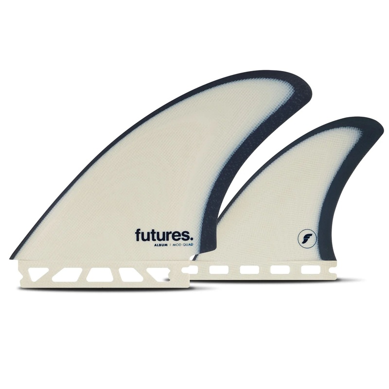 Futures Album Fiberglass Mod Quad Fin Set – Blue/Grey