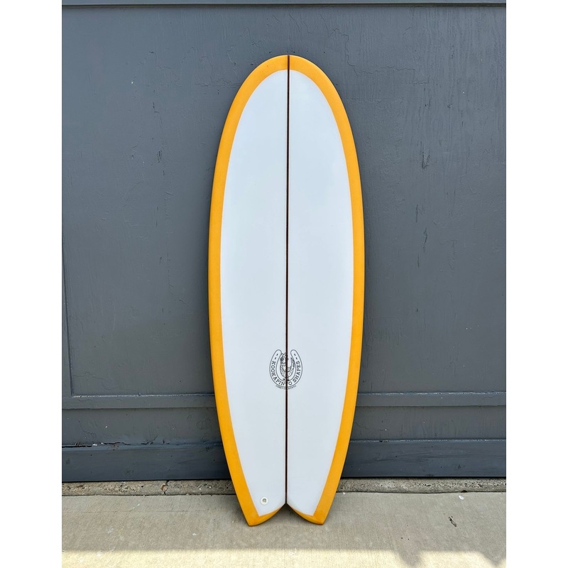 5’6″ Thick Twin Fish – Orange