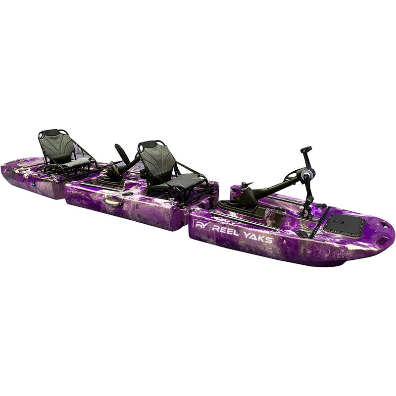 ReelYaks Raider 14ft Tandem Modular Pedal Fishing Kayak
