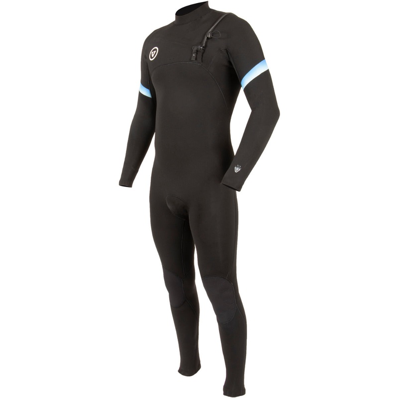 Vissla 7 Seas Raditude 3/2mm Chest Zip Wetsuit – Black