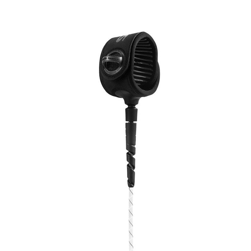 FCS Freedom Helix All Around Leash-Natural/Black-7′