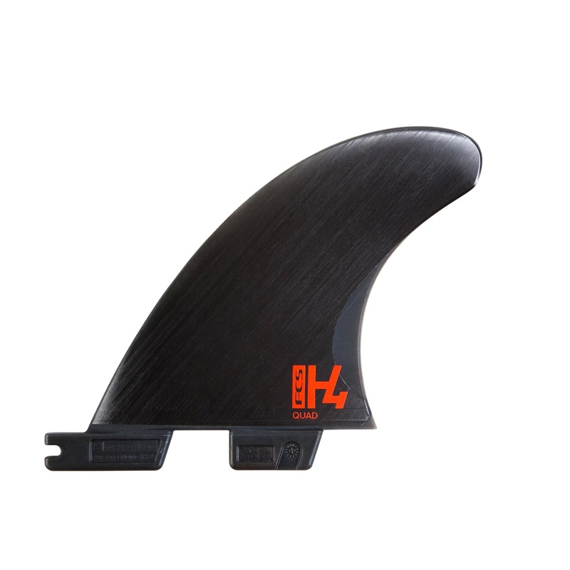 FCS II H4 Quad Rear Twin Surfboard Fins – Medium/Black