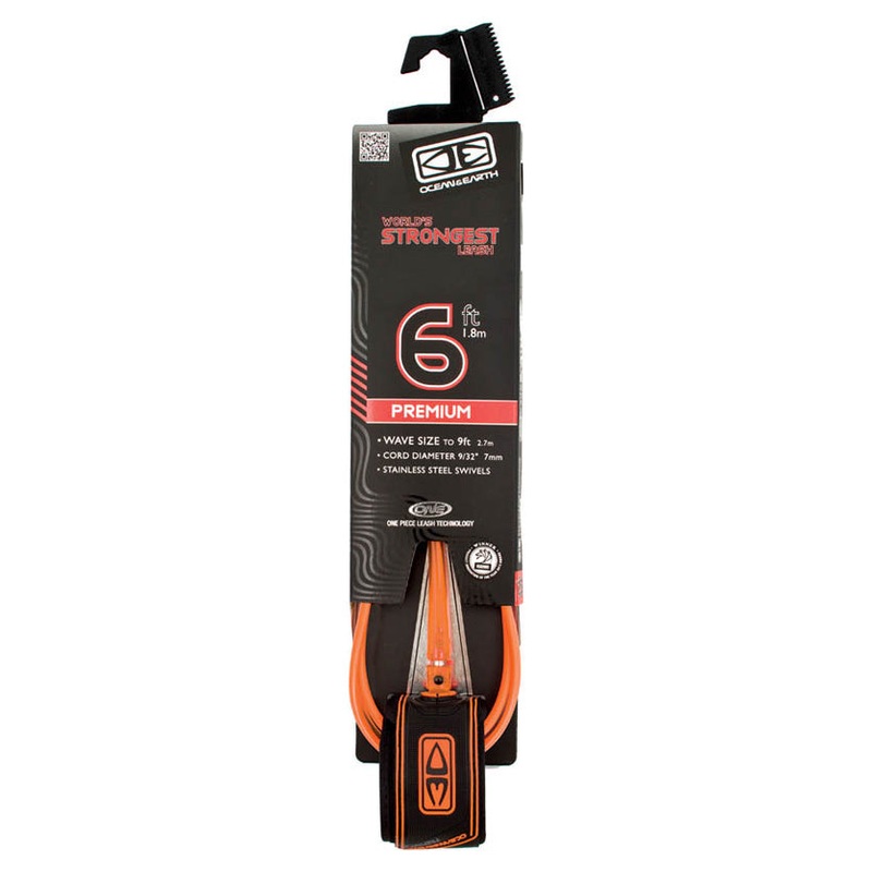 Ocean & Earth Premium One Piece Leash (6ft-Orange)