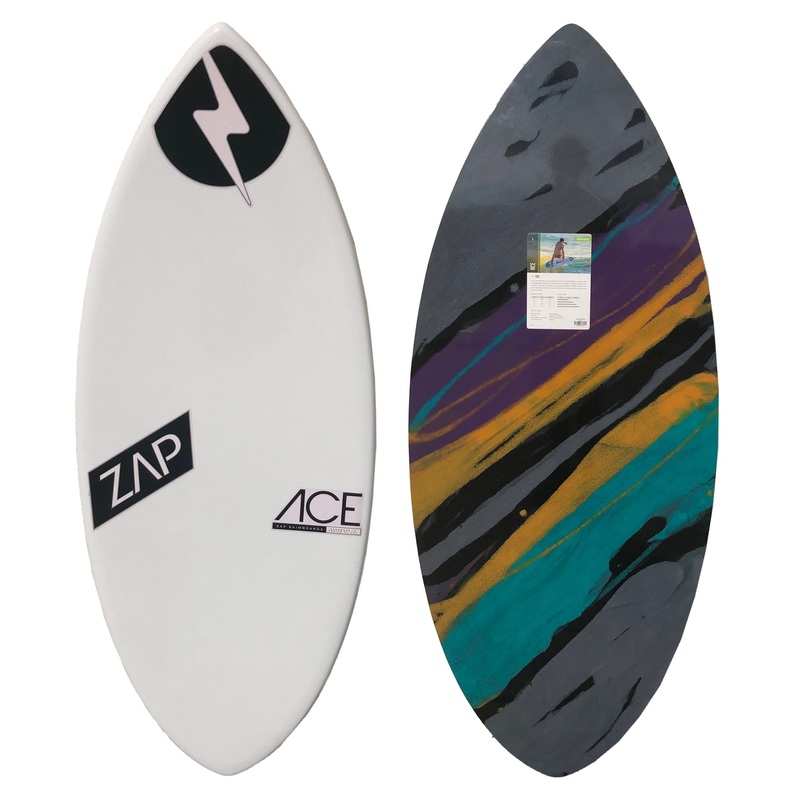 Zap ACE 52″ Skimboard – White/Purple/Multi