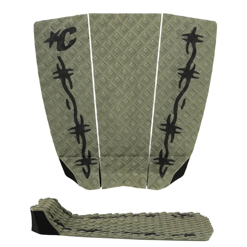 Creatures of Leisure Jack Freestone Lite ECOPURE Traction Pad – Dark Army Black Barbed Wire