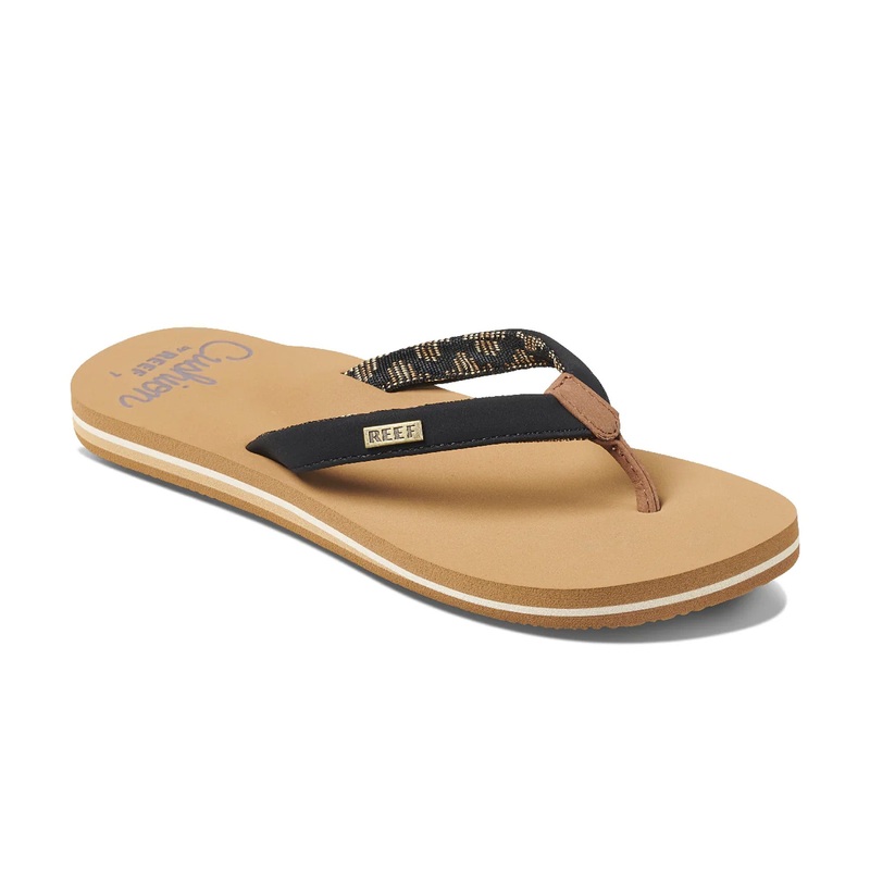 Reef Cushion Sands Women’s Sandals – Black/Tan