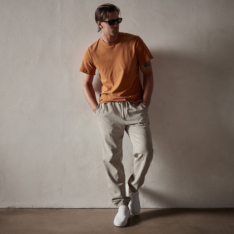 Short Sleeve Crew Neck – Citrine Pigment