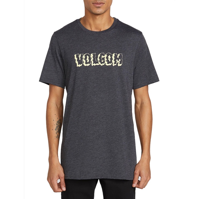 Volcom Sawblade Men’s S/S T-Shirt – Heather Black
