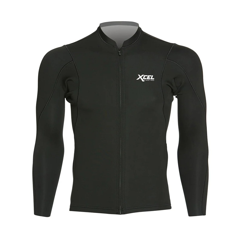 Xcel Axis 1/0.5mm Front Zip Men’s L/S Wetsuit Jacket – Black