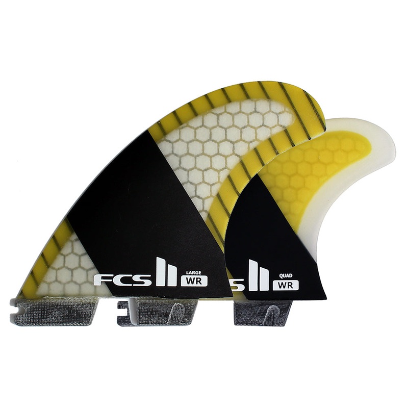 FCS II WR Stretch PC Carbon Quad Fin Set – Large