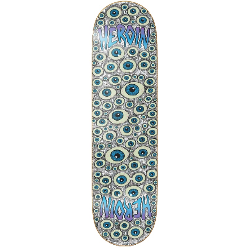 Heroin Eyes Holograpghic 8.5″ Skateboard Deck