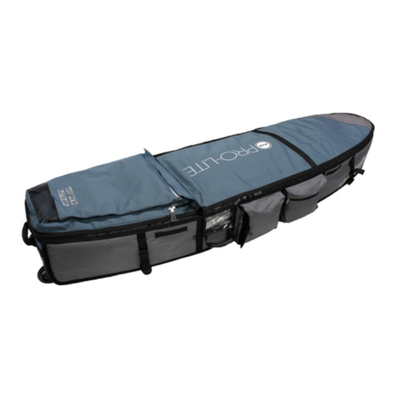 Pro-Lite Wheeled Coffin Deep (4-7 Boards) Boardbag-Navy-7’6″