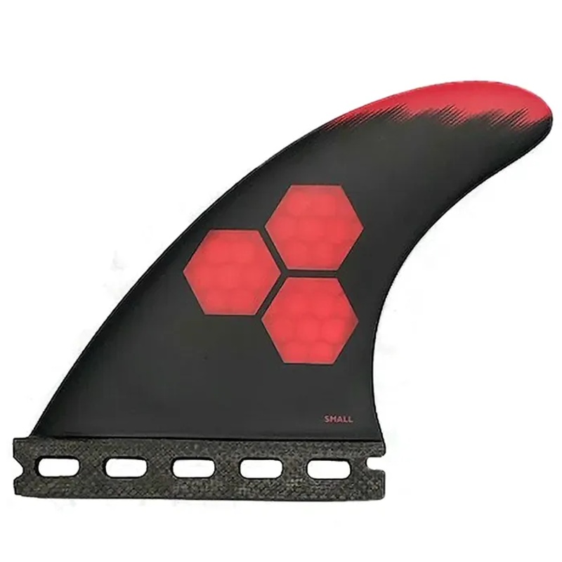 Channel Islands Tech 2 Tri Fin Set-Red-Small