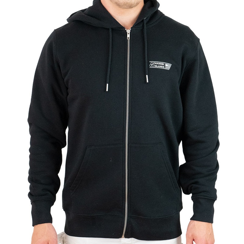 Channel Islands USA Zip Up Hoody – Black