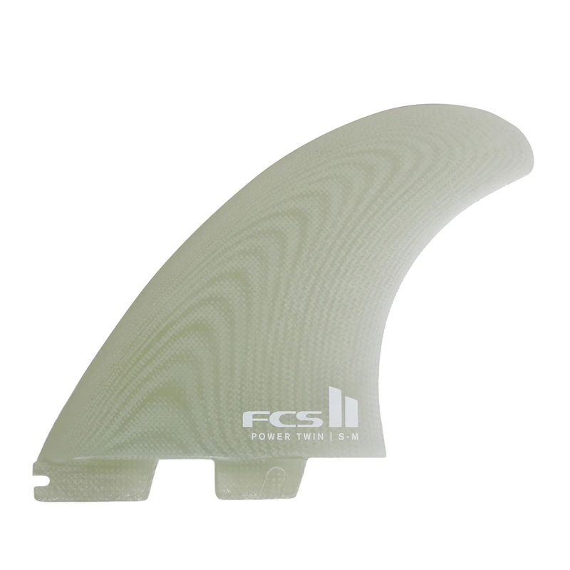 FCS II Power Stabilizer 2+1 Surfboard Fins – Small/Clear