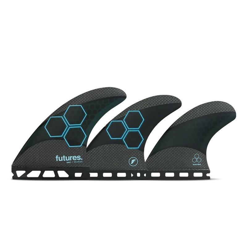 Futures AM1 Techflex 5-Fin Surfboard Fins – Medium/Blue