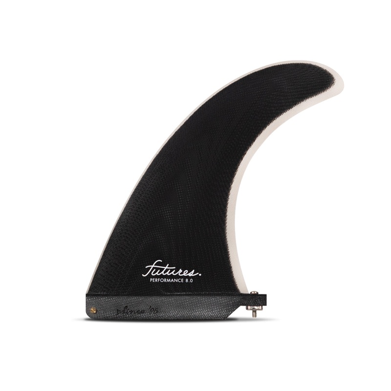 Futures Performance Single Fin-Black/Grey-8″