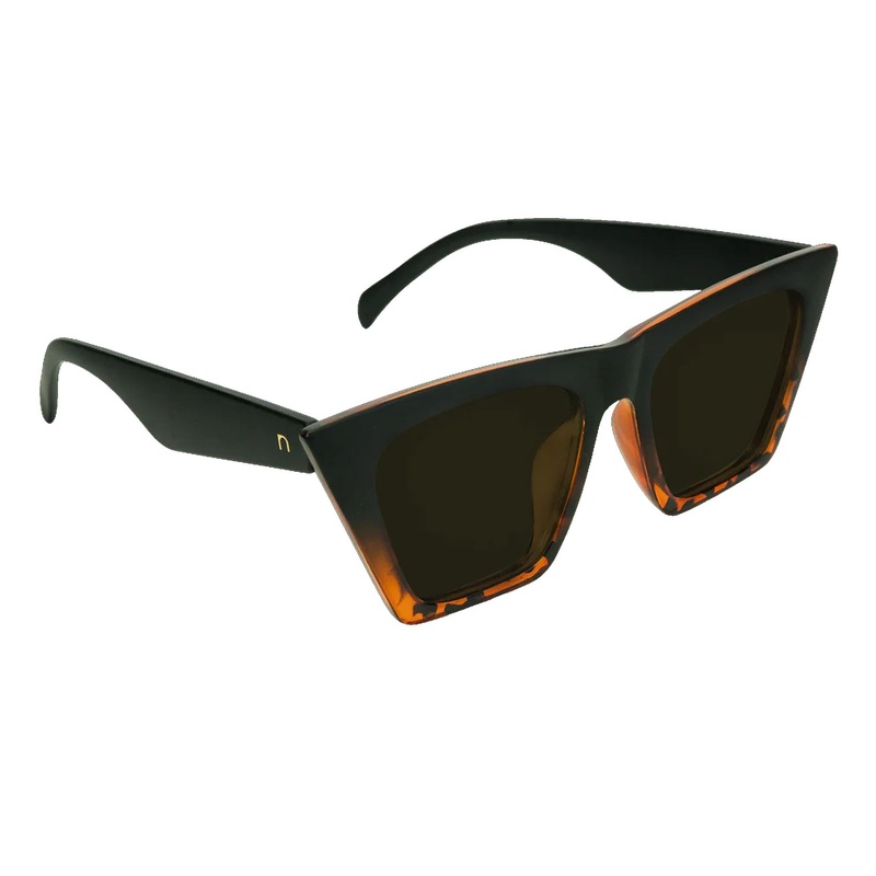 Nectar Hamptons Women’s Polarized Sunglasses – Black & Tortoise/G15 Lens Polarized
