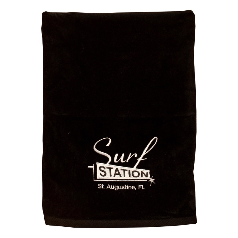 Surf Station Classic Beach Towel – Black