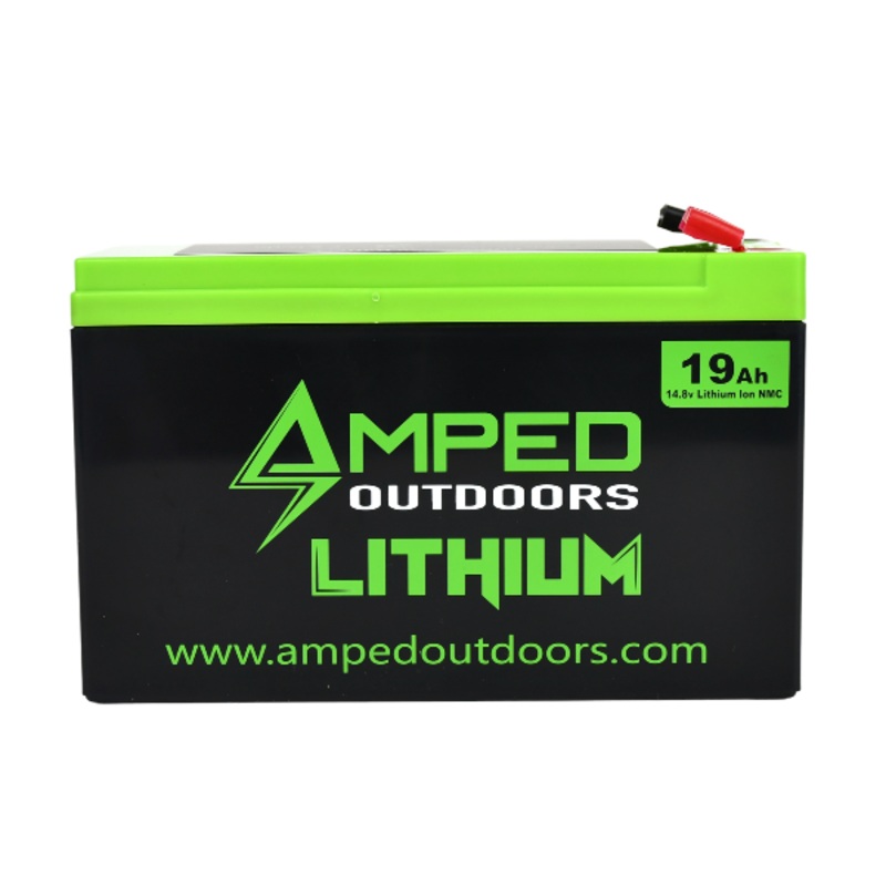 Amped Outdoors 19Ah Lithium Battery (14.8V NMC) with Charger
