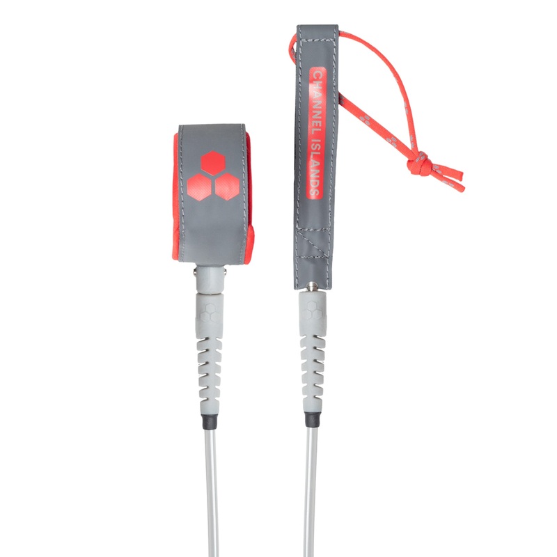 Channel Islands Hex Comp Leash-Fire Castle-6′ x 3/16″