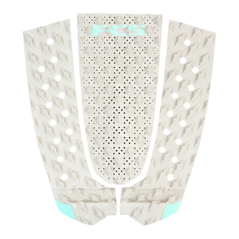 FCS Caroline Marks 3 Piece Deck Pad – Grey/Seafoam