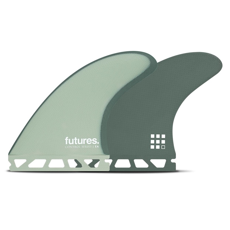 Futures EA Control Series Tri Surfboard Fins – Medium/Green